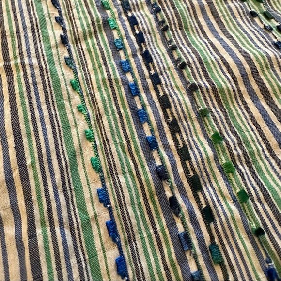 Alfred Dunner NWT button down striped shirt green blue 22w plus size - Picture 9 of 11